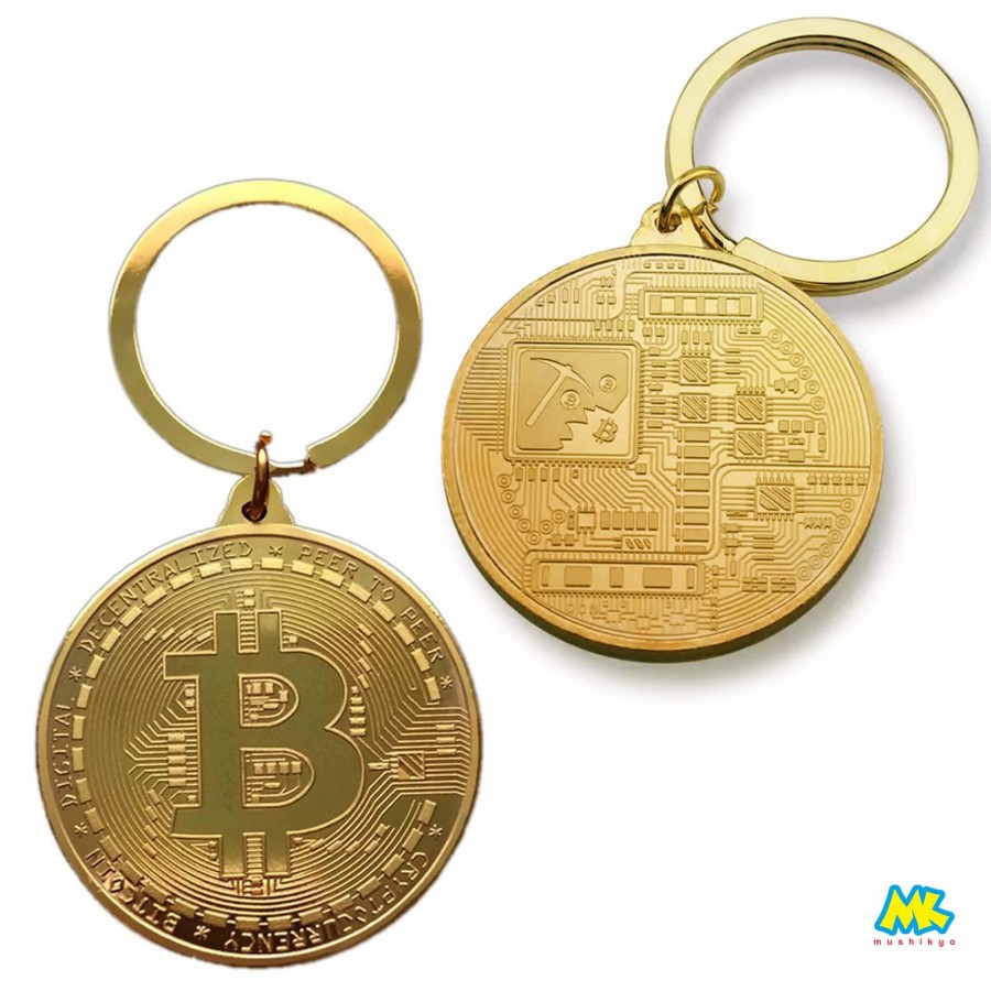 Gantungan Kunci Bitcoin Keychain