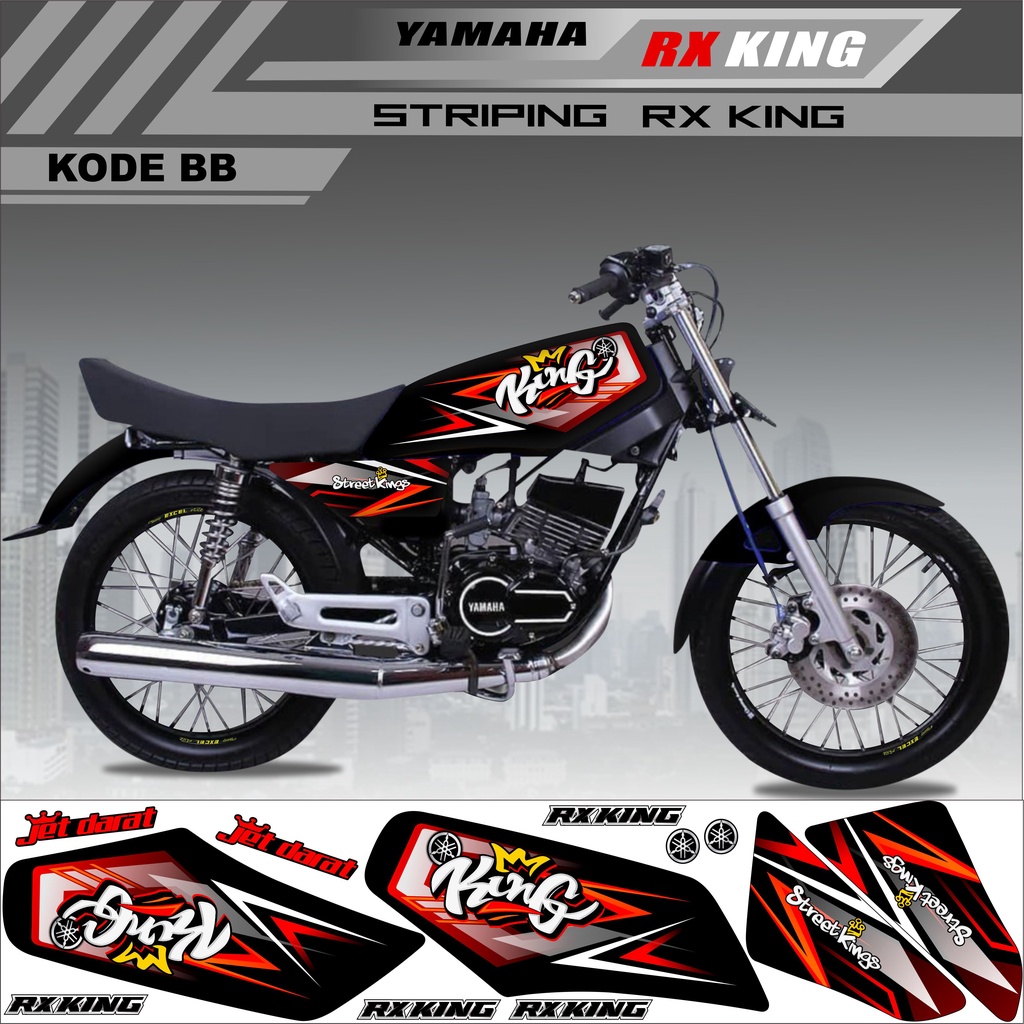 Sticker Rx King Variasi Stiker Striping Rx King Kode BB