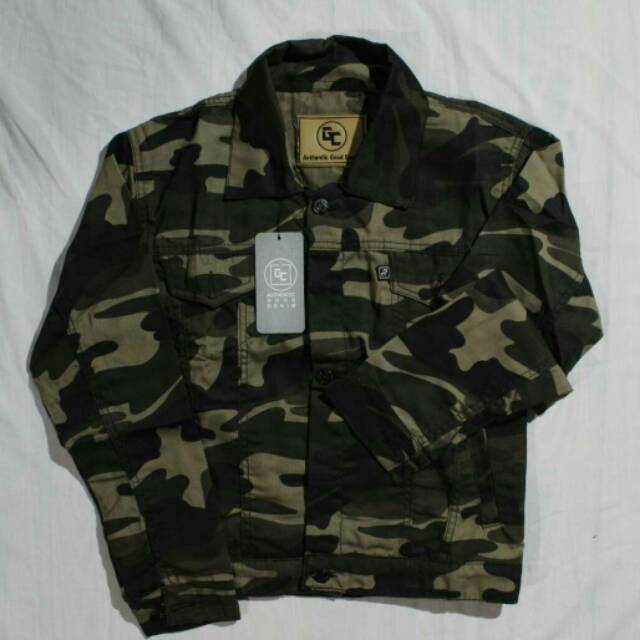 Jaket Camo Army Kanvas Unisex