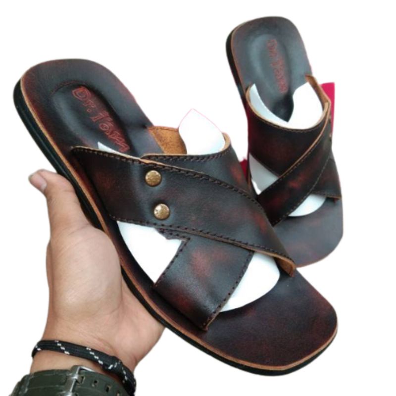 SANDAL PRIA FULL KULIT SAPI ASLI 100% BERKUALITAS
