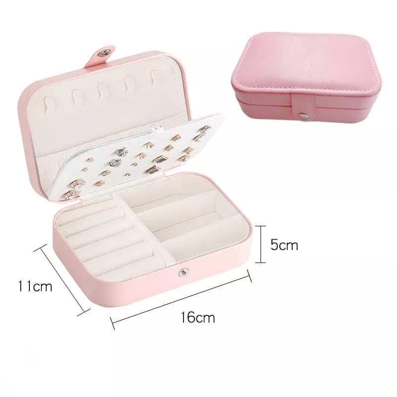 Box Perhiasan Kotak Tempat Penyimpanan Gelang Anting Kalung Cincin Jam Aksesoris Wanita Organizer