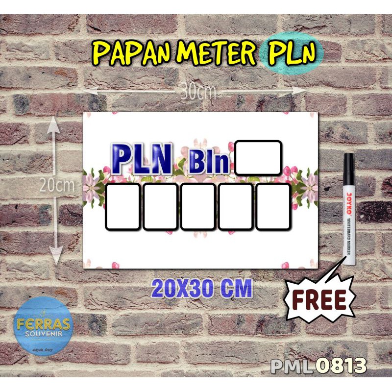 

Ferras Papan Meter Listrik PLN PAM motif Unik - Flower 13