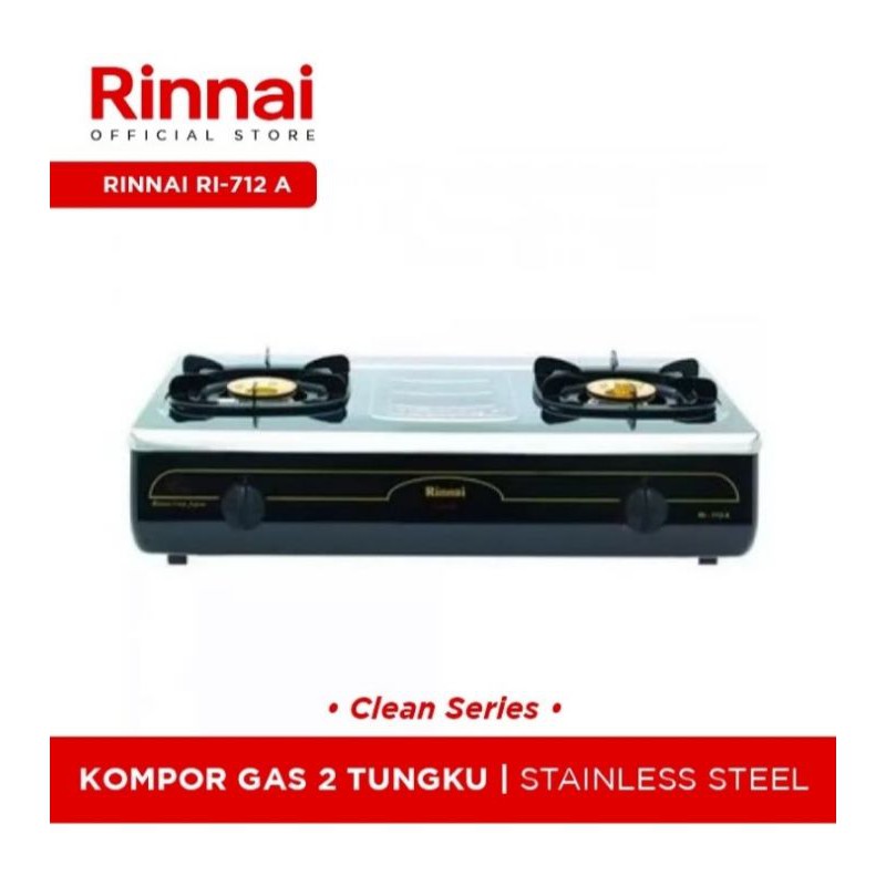 KOMPOR GAS 2TUNGKU RINNAI 712A