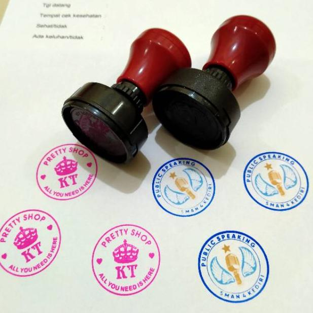

(L2M4) Stempel Logo Nama Perusahaan Tandatangan Lunas Cap Stampel Flash Warna Otomatis Free Custom Design //Paling@murah
