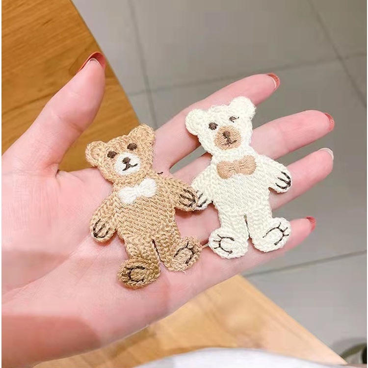 Hairpin Rambut Rajut Cute Beruang Korean Aksesoris Rambut Fashion