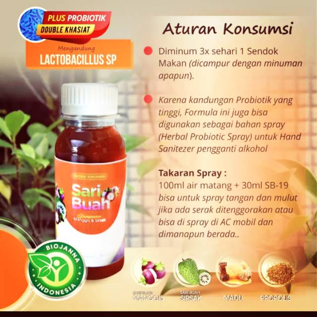 

Minuman sari buah probiotik