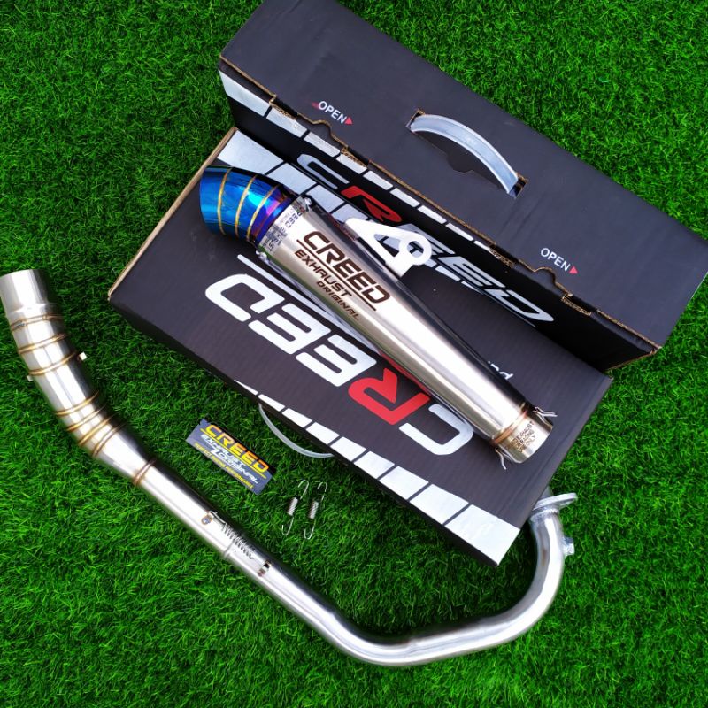 KENALPOT RACING ORIGINAL CREED all varian CBR150, VIXION NVL, R15, CB150R, XABRE, VERZA, MEGAPRO MON