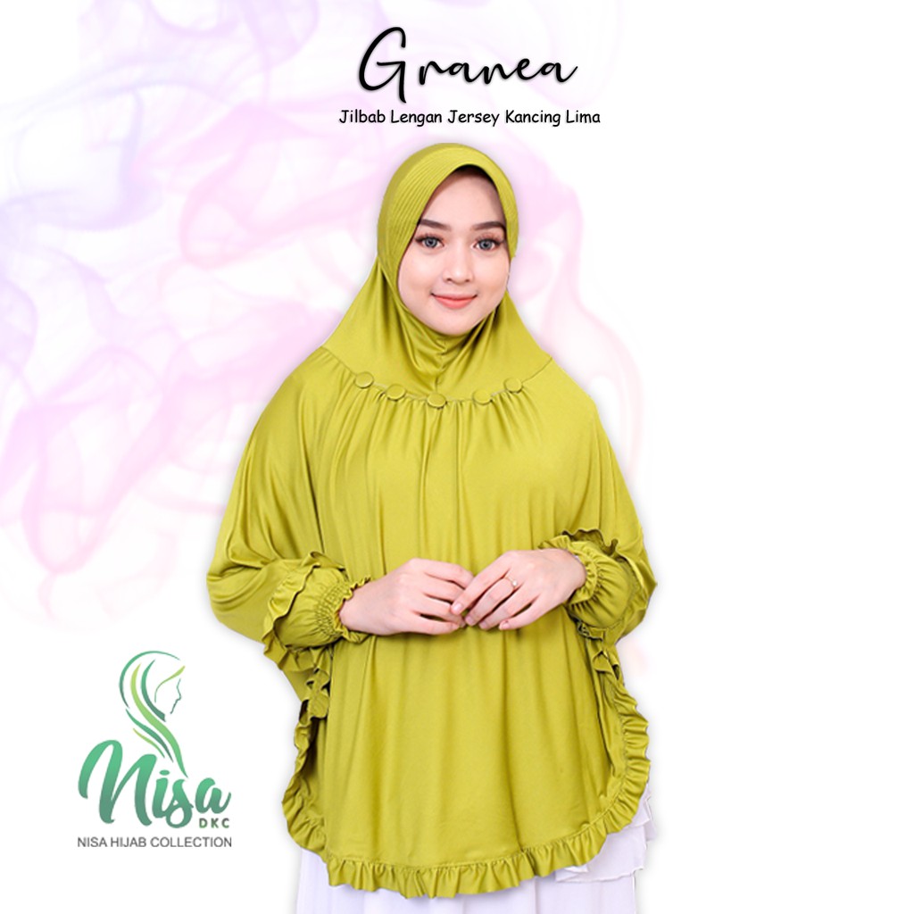 Jilbab Lengan Kancing 5 Granea Hijab Tangan Jersey