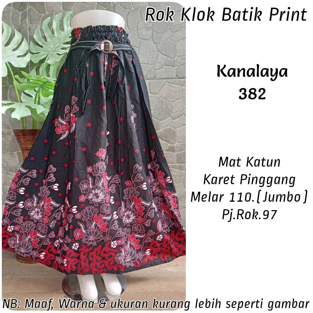 (Dijamin RealPict) Rok Batik original Pekalongan garansi harga termurah Rok Klok Modern By BellaQ-Kanalaya 382