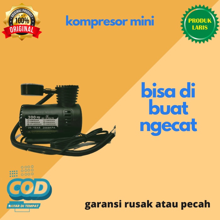 kompresor listrik cat mini dan pompa ban