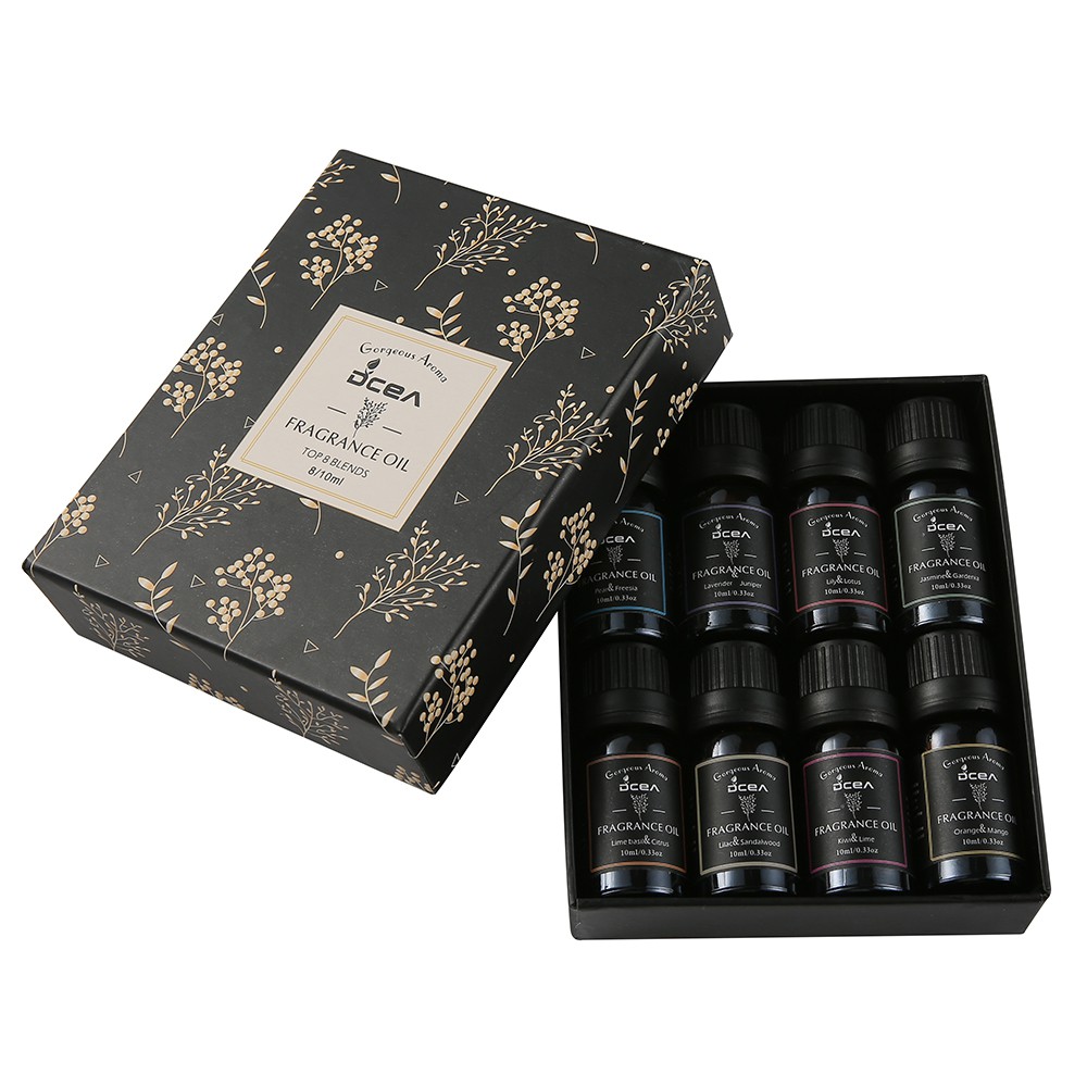 ESSENTIAL OIL AROMATHERAPY 1 PAKET SET ISI 8 BOTOL 10ML MINYAK AROMATERAPI DCEA