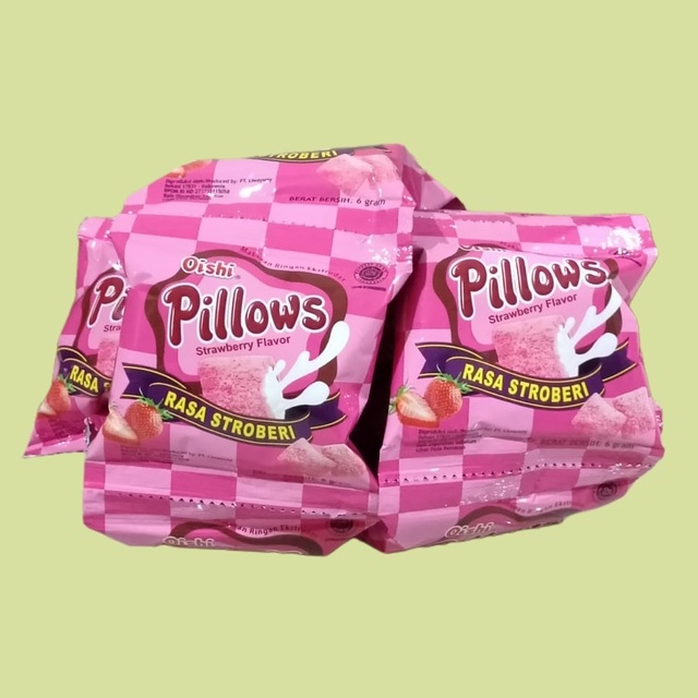 

Oishi Pillow Rasa Stroberi Snack 7gr [20 pcs/pack]