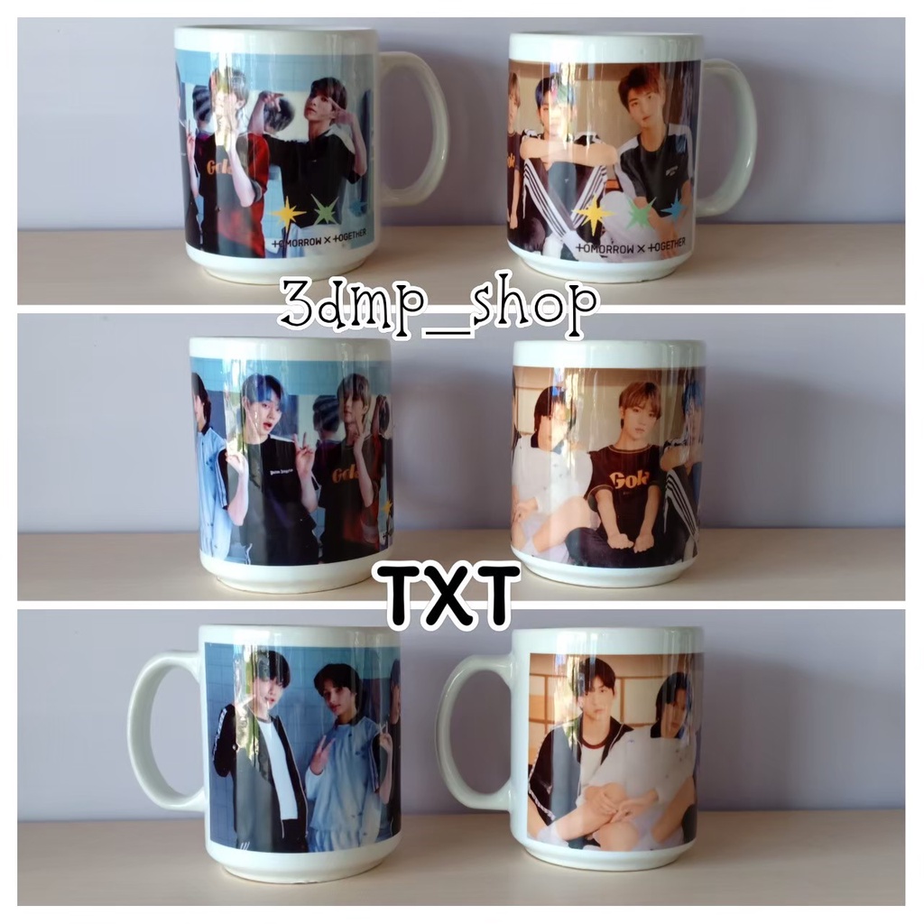 [TAMBAHKAN BUBLE WRAP] MUG GELAS CANGKIR TXT