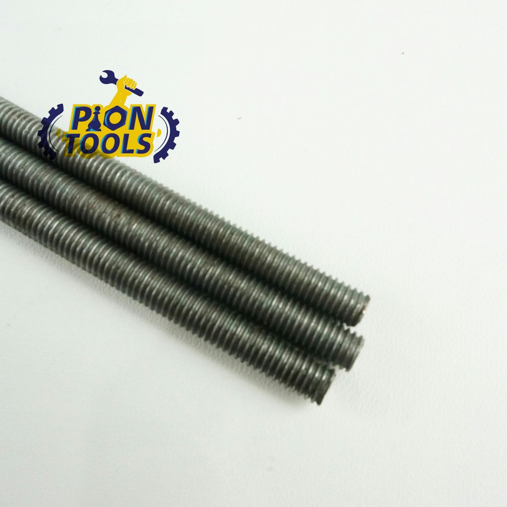 Studbolt Besi M8 p1.25 Panjang 1 Meter Long Drat Asdrat Besi AS Drat Besi