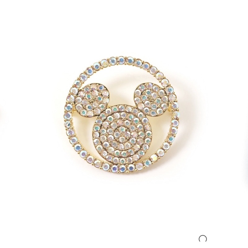 Disney x Buttonscarves Round Brooch - Gold