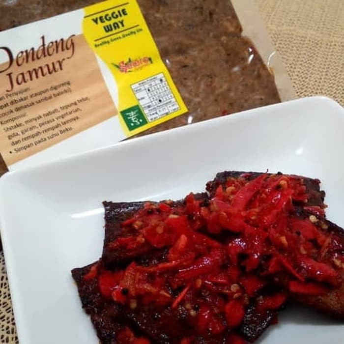 

vegetarian veggieway dendeng jamur