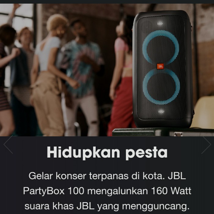 JBL Partybox100 Party box100 Partybox-100 Party Box PA Speaker