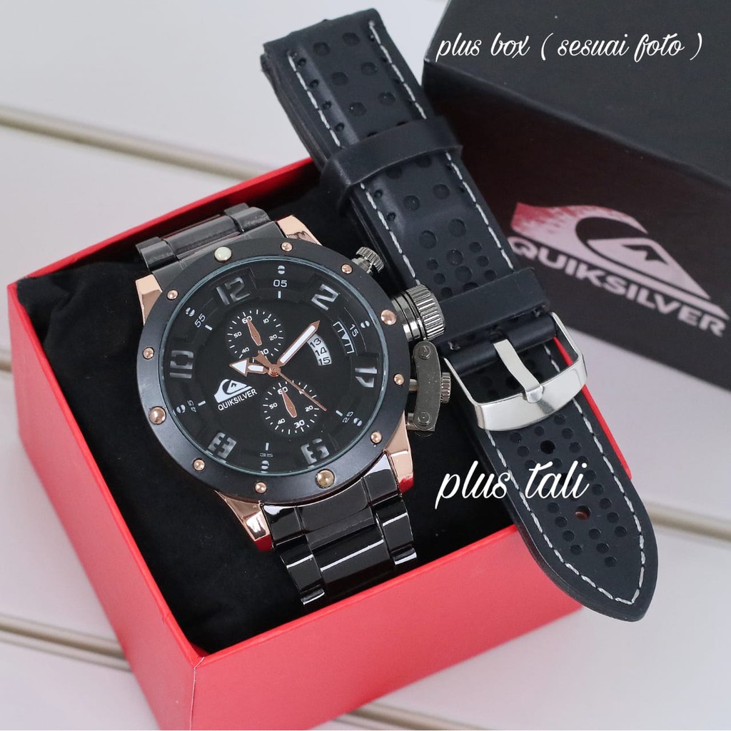 Jam Tangan Pria Quiksilver Tanggal Aktif Terlaris Sl1035A