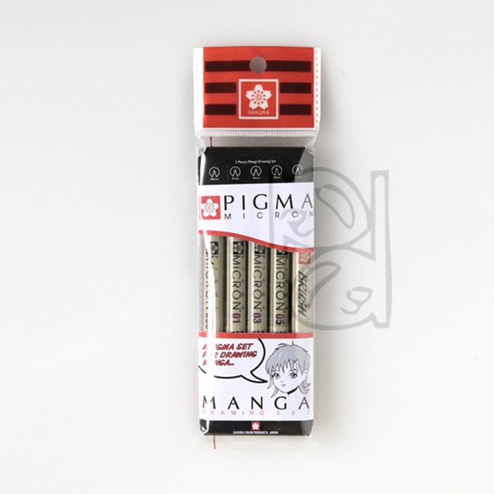 

Sakura Pigma Micron Manga drawing Set / drawing pen (HITAM)