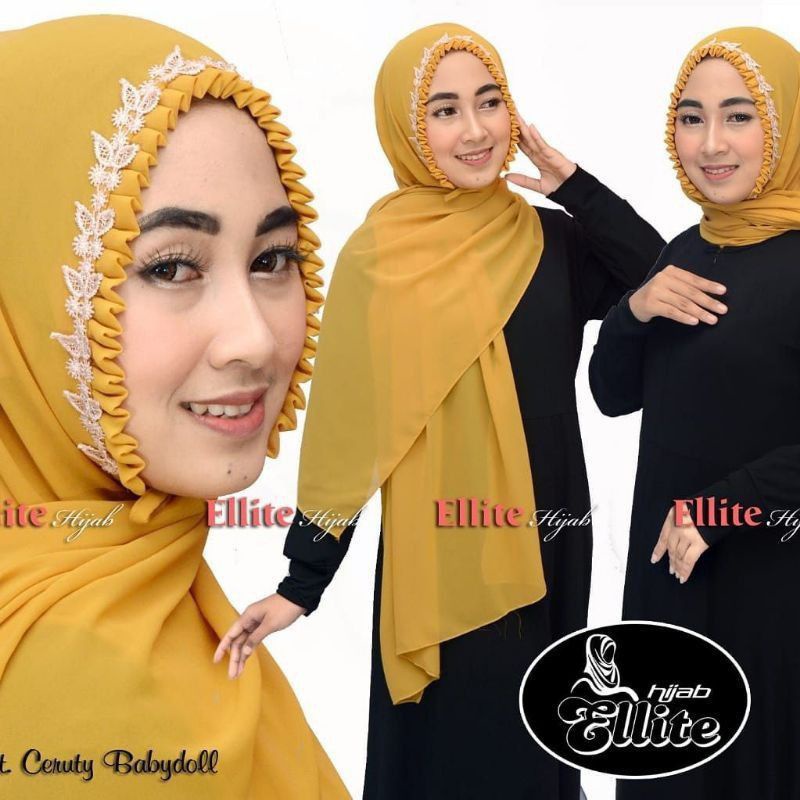 BISA COD HIJAB PASHMINA LIPIT KCB RENDA KUPU KUPU DIAMOND