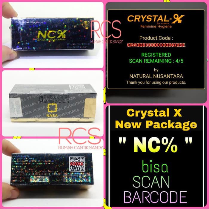 

CRYSTAL X ~ CRISTAL X ~ STOK TERBARU ~ HOLO KOTAK ~ BARCODE SCAN APP