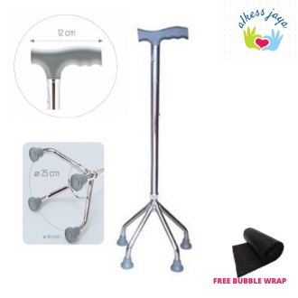 COD - Tongkat Kaki 4 / Alat Bantu Jalan / Tongkat Bantu Jalan Manula Tongkat besi pencet tongkat ora