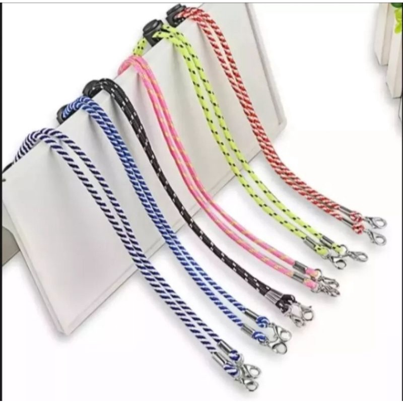 STRAP MASKER TALI MOTIF WARNA / TALI GANTUNGAN MASKER WARNA RANDOM