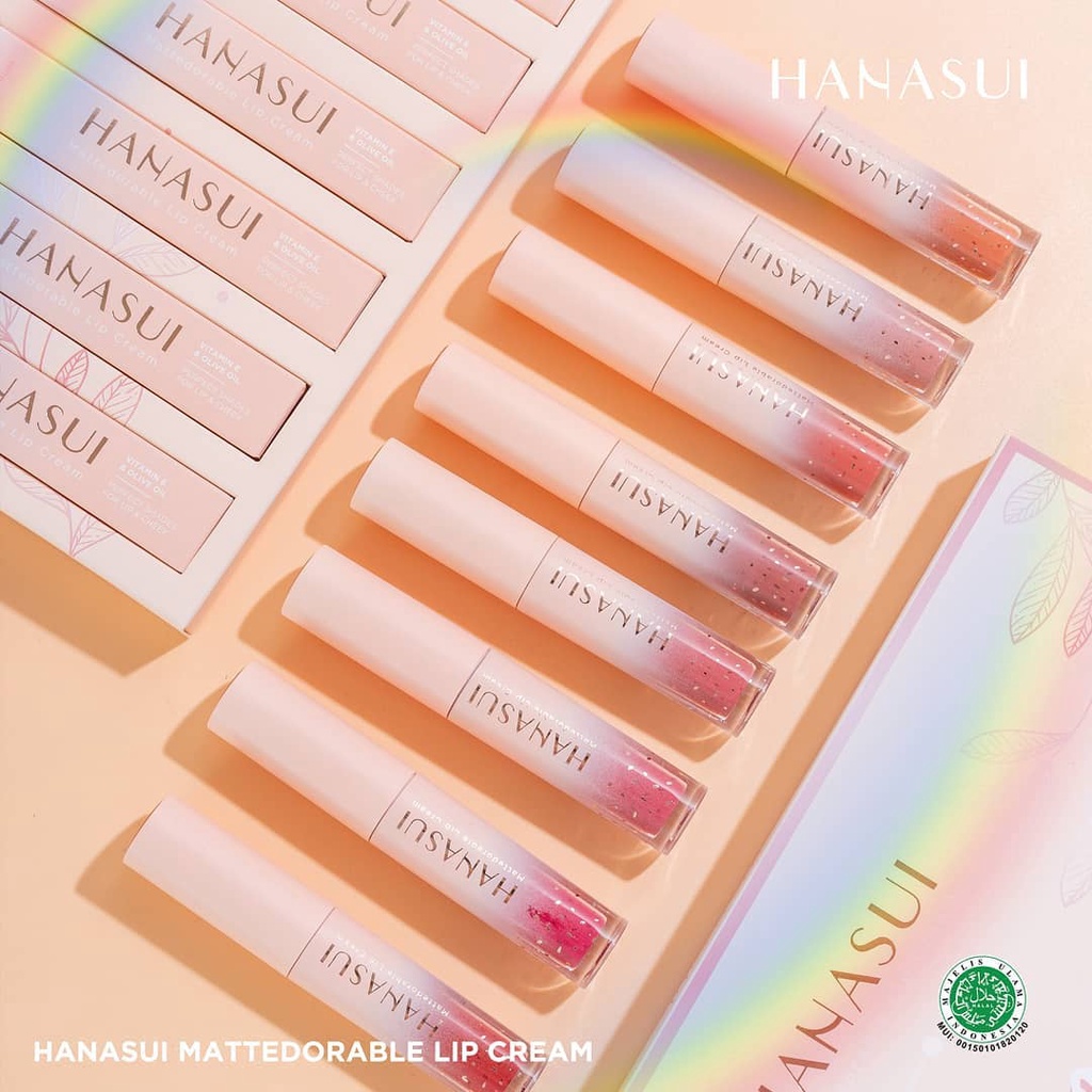 Hanasui Mattedorable Lip Cream I Lip Cream Boba I Hanasui Lip Cream  BPOM