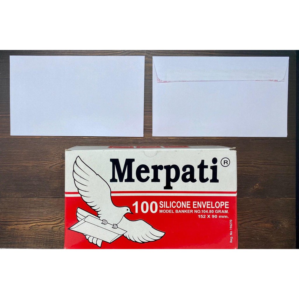 

Amplop Merpati isi 100 uk 152*90mm Reg No 140 80 gr - Reg no 196270 Kiky 62474611