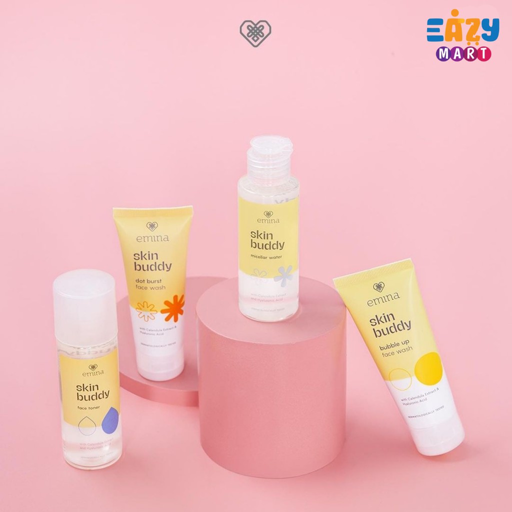 Emina Skin Buddy Series | Bubble Up Dot Burst Face Wash Toner Micellar Water