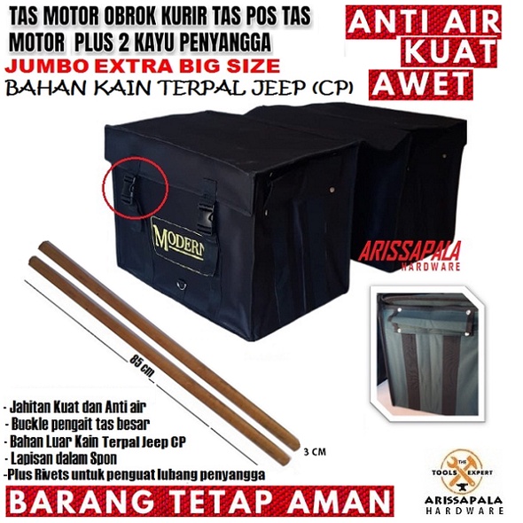 TAS MOTOR TAS OBROK KURIR POS SPRINTER TAS ANGKUT BARANG TAS KERANJANG SAMPING MOTOR BAHAN KAIN TERP