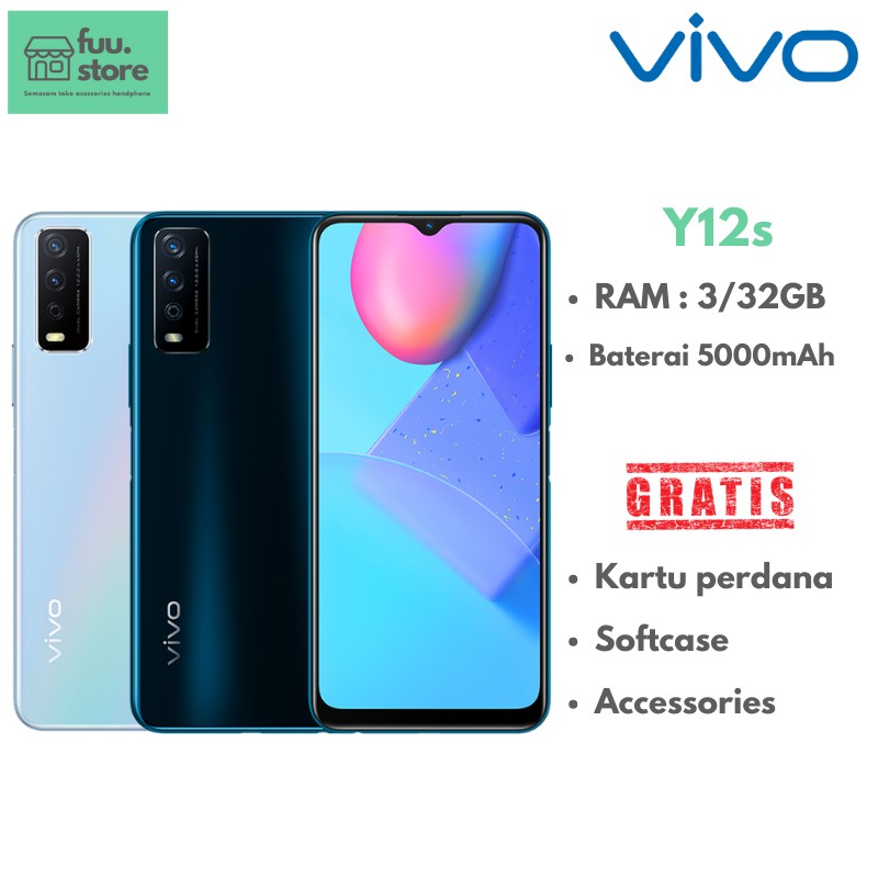 Vivo Y12s 3 32 Resmi 100 Original Shopee Indonesia