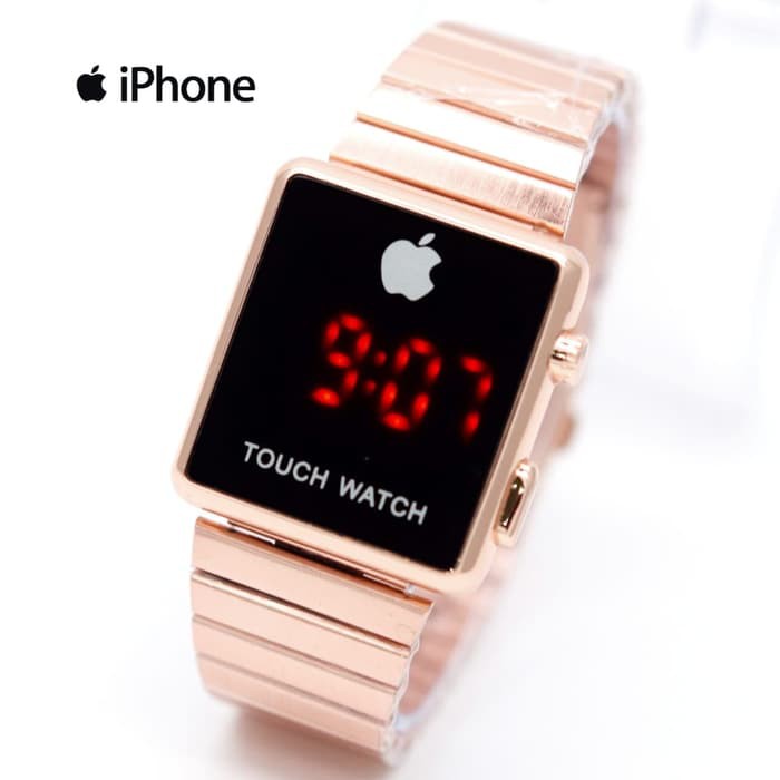 Jam Tangan Wanita Iphone Watch Touch Digital Rantai