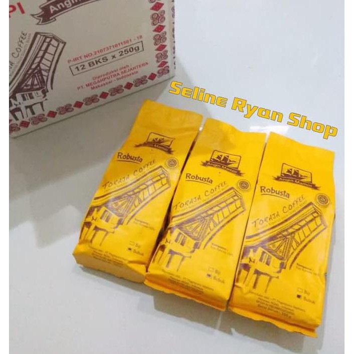 

Kopi Toraja ROBUSTA merek Angin Mamiri kemasan 250gr
