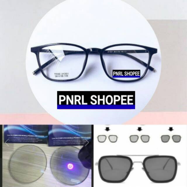KACAMATA LENSA PHOTOCROMIC 21351// KACAMATA ANTI RADIASI // KACAMATA KOREA // (bisa COD) KACAMATA PRIA DAN WANITA FREE LENSA PHOTOCROMIC minus/cylinder KACAMATA UNIK //  KACAMATA KOTAK // KACAMATA MINUS-4