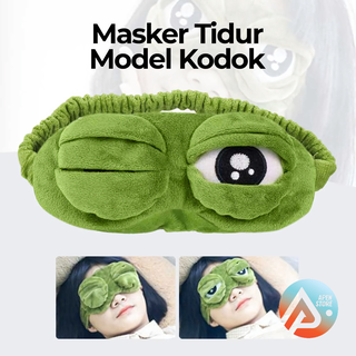 Image of APEN Penutup Mata Kacamata Tidur Model Kodok Sleeping Mask Unisex || Barang Unik Murah Lucu - SAD