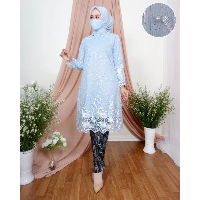 NJM&gt; SET KEBAYA TERBARU / TUNIK TILLE AMORA / KEBAYA PESTA / KEBAYA KEKINIAN /KEBAYA KONDANGAN