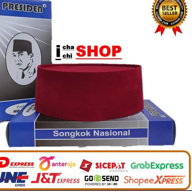 ➪ Peci merah betawi/peci songkok/songkok nasional merah betawi/Peci Merah Polos ❇