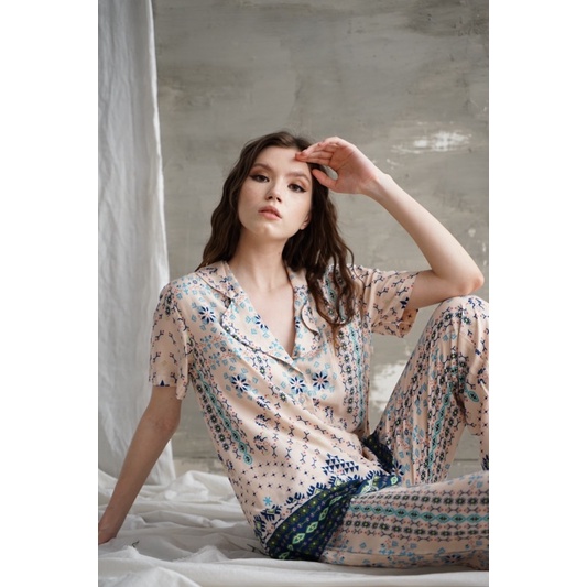 Rae&Sky Ally long PJ set (Tribal)