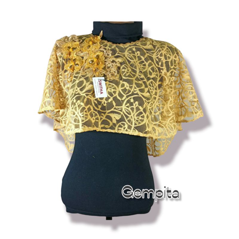 CAPE BROKAT WARNA KUNING/EMAS
