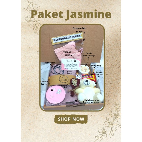 

Hampers jasmine hijab murah ulang tahun murah kado cewek kado nikah kado ultah wisuda wedding
