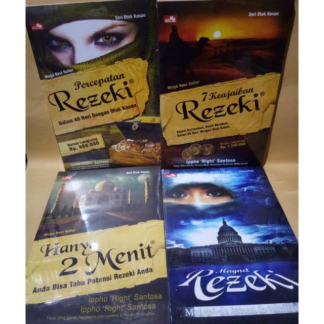 PROMO PAKET 4 BUKU PERCEPATAN REZEKI  7 KEAJAIBAN REZEKI HANYA 2 MENIT MAGNET REZEKI