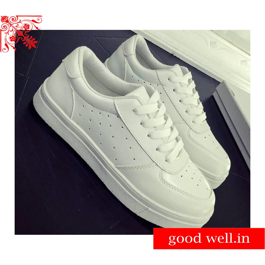 SEPATU ABG CEWEK/SEPATU ABG KEKINIAN KETS CASUAL/Sepatu Wanita Kets Putih Casual SDS135