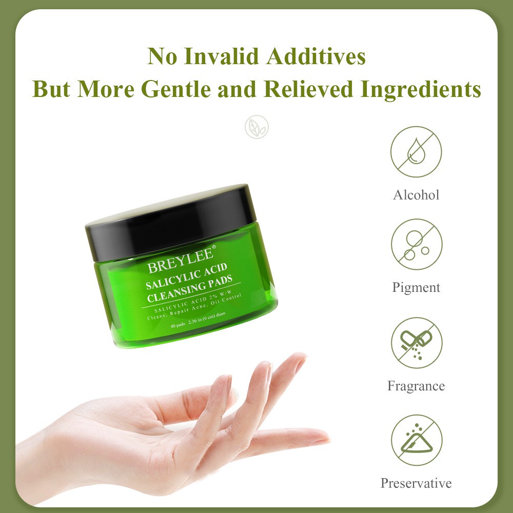 Breylee Tea Tree Salicylic Acid Cleaning Pads - Cleanser Pad