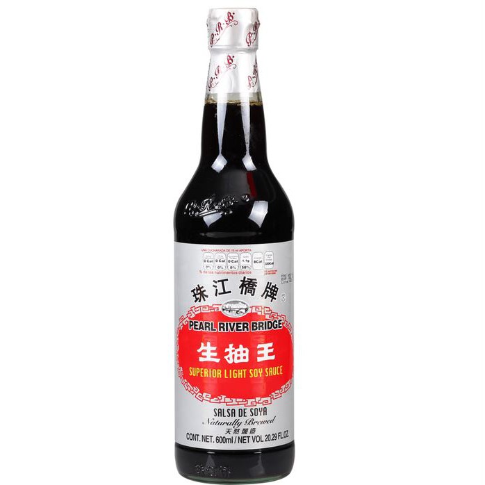 Light Soy Sauce Kecap Asin Pearl River Bridge PRB 600ml