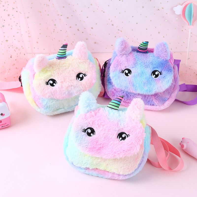TAS SELEMPANG BULU UNICORN / TAS UNICORN