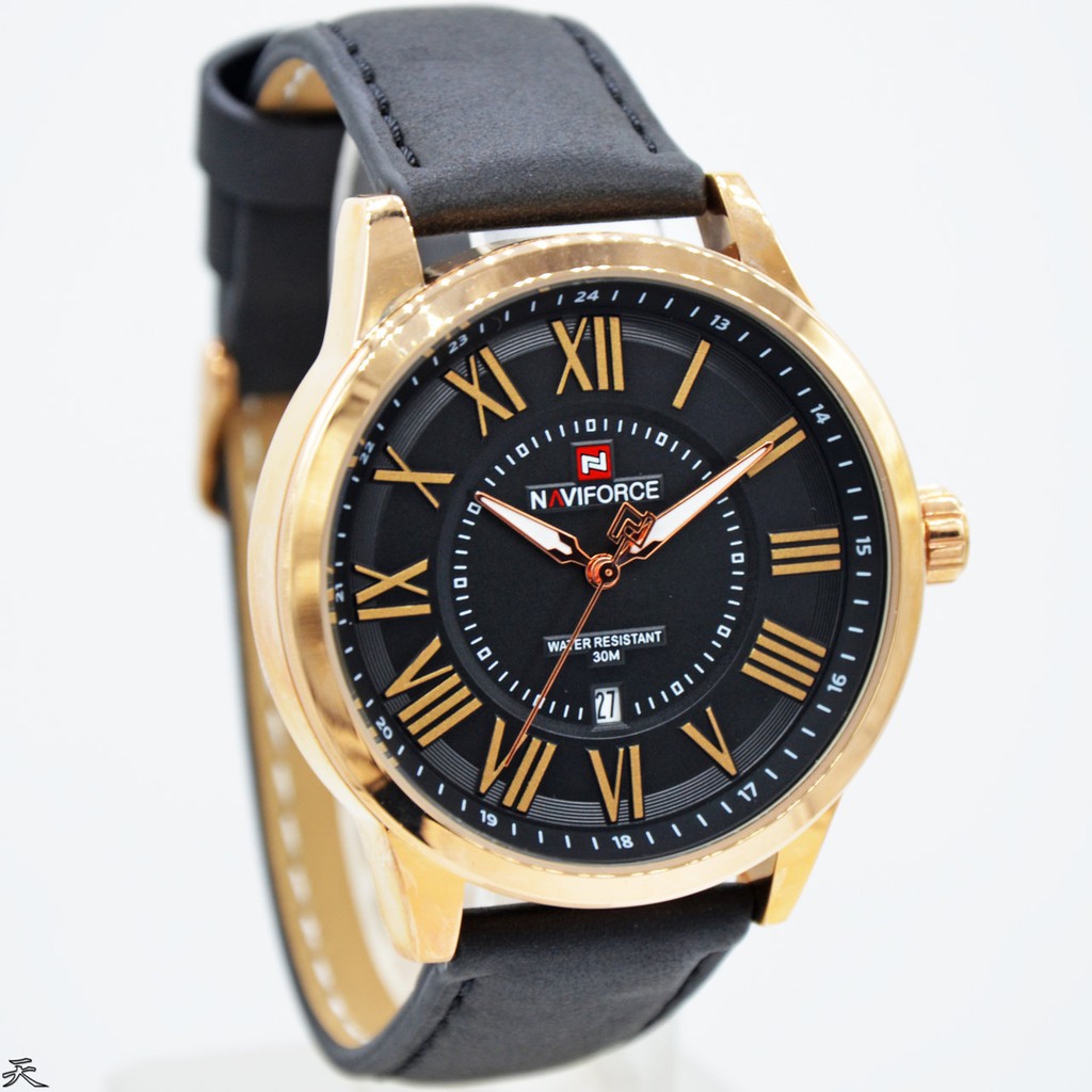 Jam Tangan Pria Naviforce NF9126 Original Kulit NR