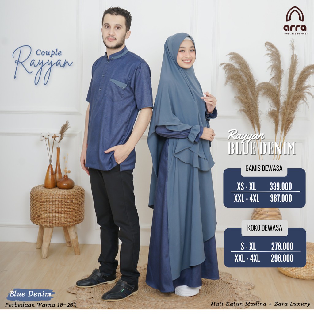 ARRA SARIMBIT RAYYAN BLUE DENIM BIRU