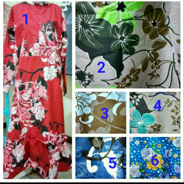 gamis katun rempel
