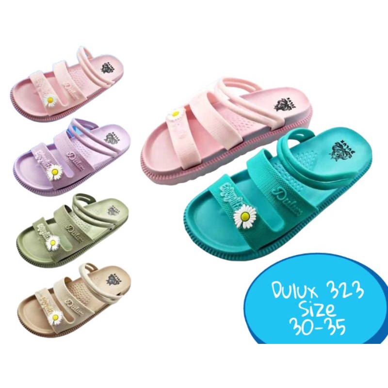 *NEW* Sandal Selop / Selop Tali Anak Perempuan DULUX 323 Bunga Matahari Size 30-35